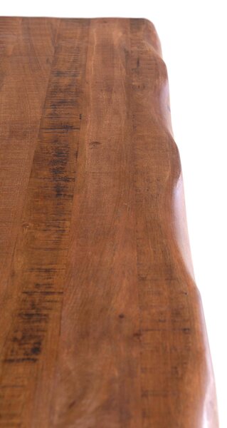 JÍDELNÍ STŮL, mangové dřevo, přírodní barvy, černá, 200/100/78 cm Voleo - Jídelní stoly
