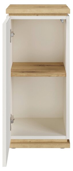 STOJAN NA KVĚTINY bílá, dub artisan Xora - Stojany na květiny
