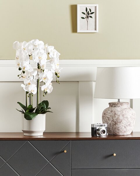 Umělá rostlina ORCHID 65 cm Bílá