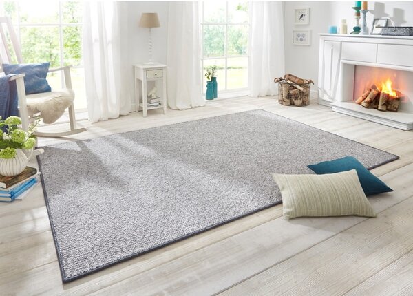 Šedý běhoun 80x300 cm Wolly – BT Carpet