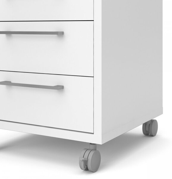 Tvilum Pojízdný zásuvkový kontejner se zámkem Prima 80419 bílý