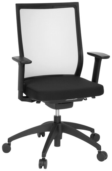 OTOČNÁ ŽIDLE, síťovina, plochá tkanina, černá, barvy chromu MID.YOU - Online Only kancelářské židle, Online Only