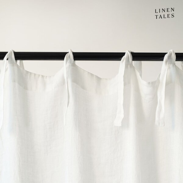 Bílá lněná záclona 130x200 cm White – Linen Tales