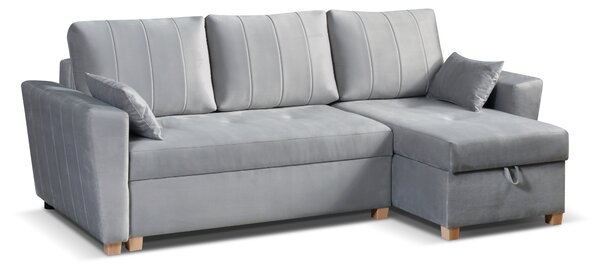 Rohová sedačka Manimi (šedá) (P). Akce -20%