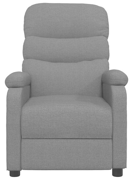 Masážní křeslo tmavě šedé textil 321227