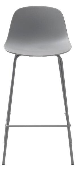 Šedá plastová barová židle 92,5 cm Whitby – Unique Furniture