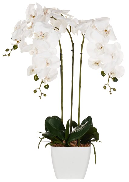 Umělá rostlina ORCHID 59 cm Bílá