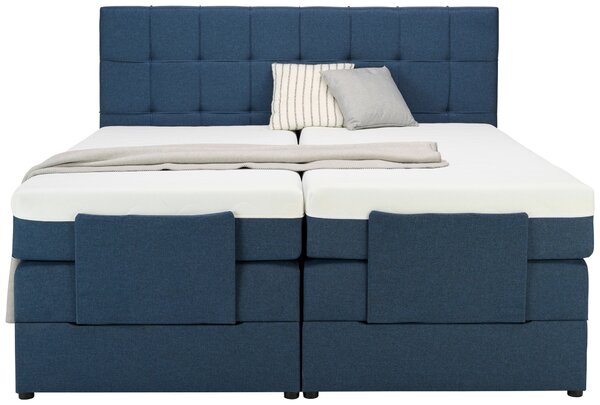 POSTEL BOXSPRING, 180/200 cm, modrá Moderano - Manželské postele
