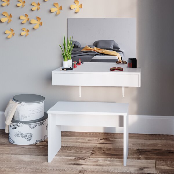 Lavice Vicco Bílá 70 cm pro toaletní stolek, Model 28400