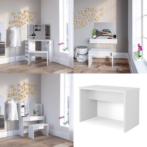 Lavice Vicco Bílá 70 cm pro toaletní stolek, Model 28400