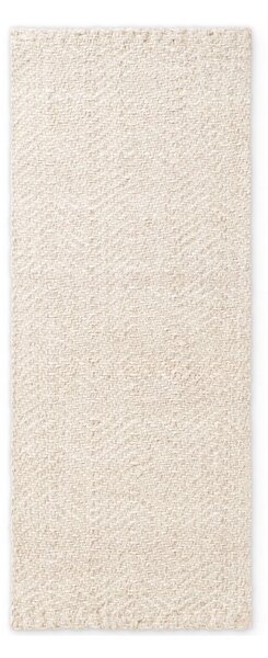 Krémový/slonovinový ručně tkaný běhoun s příměsí vlny 80x200 cm Majoli – Elle Decoration
