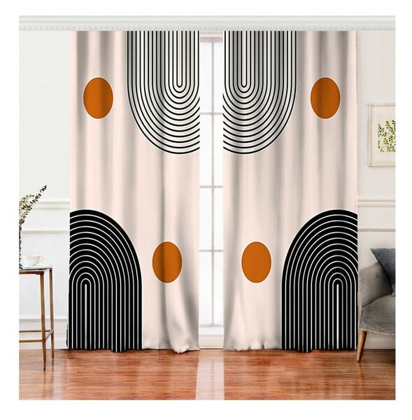Béžové závěsy v sadě 2 ks 140x260 cm – Mila Home
