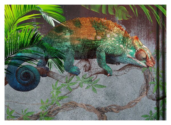 Skleněný obraz - Chameleon (70x50 cm)