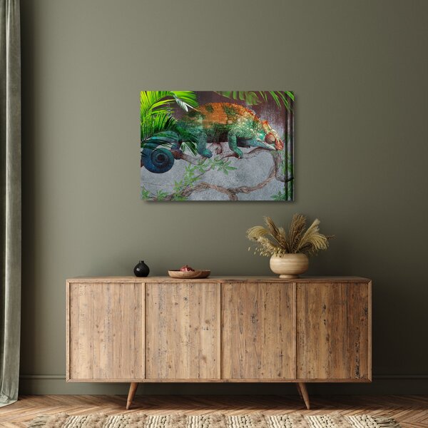 Skleněný obraz - Chameleon (70x50 cm)