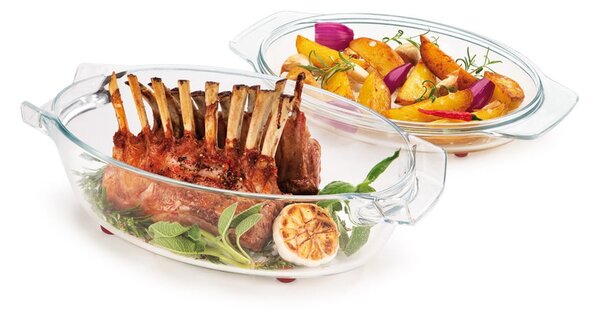 Skleněný pekáč s poklopem 21x35 cm GrandChef – Tescoma