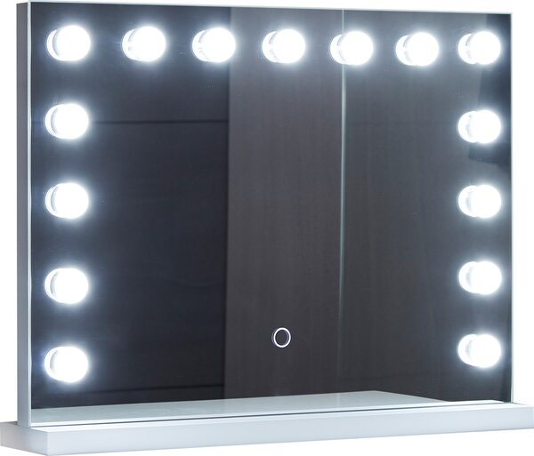 Aquamarin Koupelnové LED zrcadlo Hollywood, 58 x 43 cm