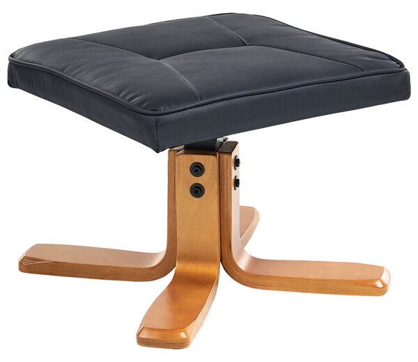 Masážní křeslo RELAXPRO s podnožkou Umělá kůže Černá