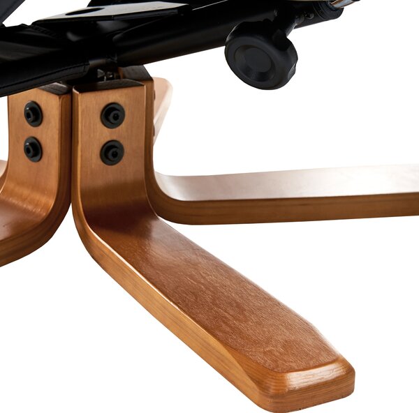 Masážní křeslo RELAXPRO s podnožkou Umělá kůže Černá
