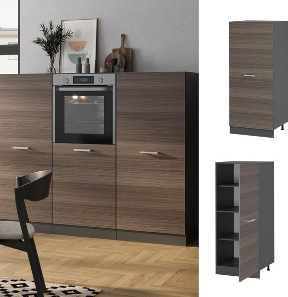 Vysoká skříň Vicco R-Line Ušlechtilá šedá 60 cm, Model 53815