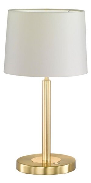 Výprodej vzorku Stolní lampa TOULOUSE 1x LED 13,4 W, 1200lm, 2700K matná mosaz - WOFI