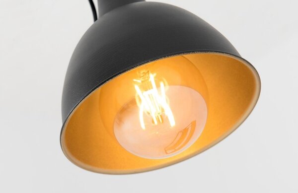Nordic Design Černé kovové závěsné světlo Cobain Wide 18 cm