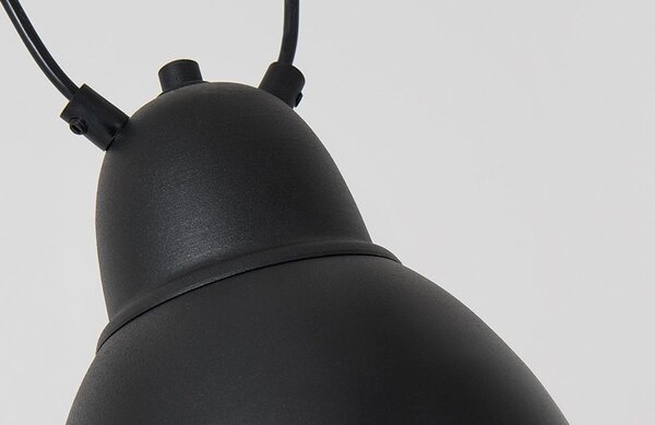 Nordic Design Černé kovové závěsné světlo Cobain II. 18 cm