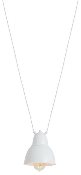 Nordic Design Bílé kovové závěsné světlo Cobain I. 18 cm