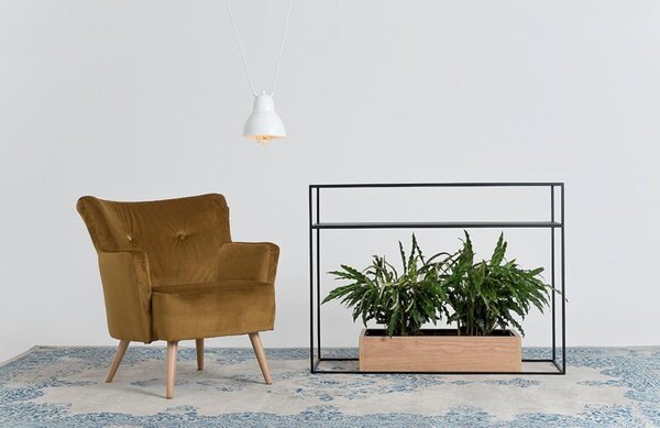 Nordic Design Bílé kovové závěsné světlo Cobain I. 18 cm