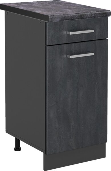 Spodní skříňka kuchyňské linky Vicco R-Line Černý beton 40 cm PD Antracit, Model 47467