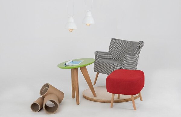 Nordic Design Bílé kovové závěsné světlo Cobain II. 18 cm