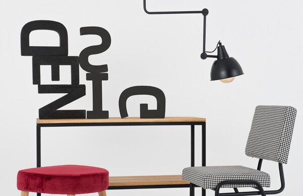 Nordic Design Černé kovové závěsné světlo Cobain Wide 18 cm
