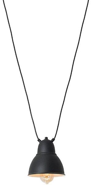 Nordic Design Černé kovové závěsné světlo Cobain I. 18 cm
