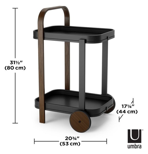 Servírovací stolek na kolečkách 44x53 cm Bellwood – Umbra