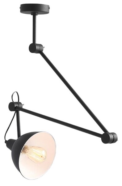 Nordic Design Černé kovové závěsné světlo Cobain Suspension 18 cm