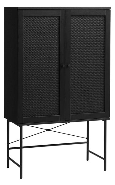 Černá skříňka v dekoru dubu 80x135 cm Pensacola – Unique Furniture