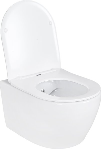Splachovací závěsný klozet Splachovací klozet bidet Taharet Bez obrouček Taharet klozet + poklop