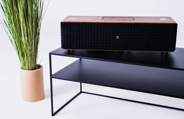 Nordic Design Černý kovový TV stolek Alonso 120 x 45 cm, pravý