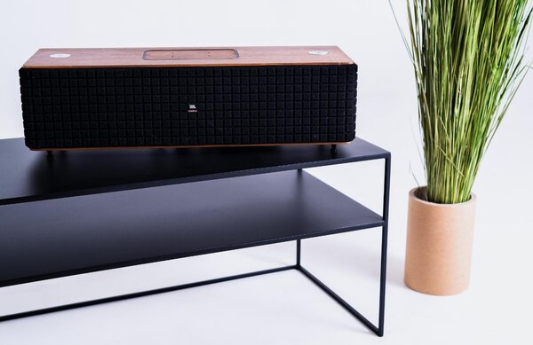 Nordic Design Černý kovový TV stolek Alonso 120 x 45 cm, levý