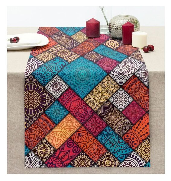 Běhoun na stůl 40x130 cm Mandala Tiles – Mila Home