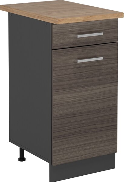 Spodní skříňka kuchyňské linky Vicco R-Line Ušlechtilá šedá 40 cm , PD Dub, Model 53422
