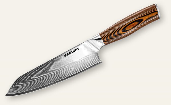 Kiritsuke (mistr-šéf, santoku) nůž Seburo SUBAJA Damascus 180mm