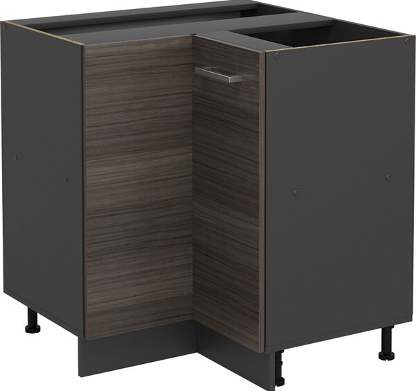 Rohová skříňka Vicco R-Line Ušlechtilá šedá 75.6 cm bez pracovní desky, Model 54017