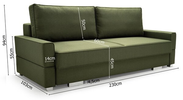Pohovka Star (světle šedá). Akce -20%
