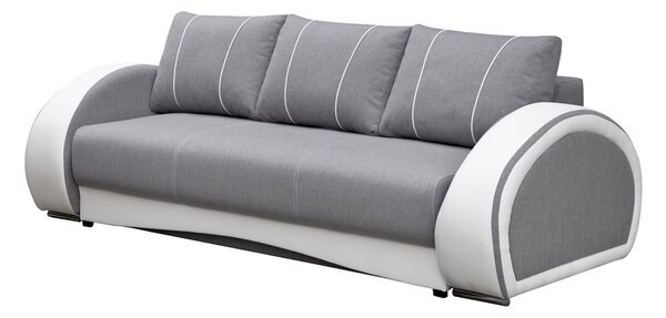 Pohovka Claris (světle šedá + bílá). Akce -20%