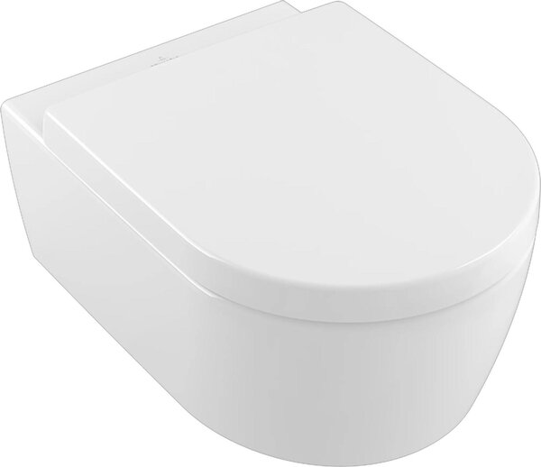 Villeroy & Boch Avento Combi-Pack Závěsné WC s hlubokým splachováním, bez okraje + WC sedátko, bílé CP, 1 ks