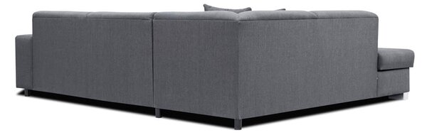Rohová sedací souprava Dan (černá) (P). Akce -20%