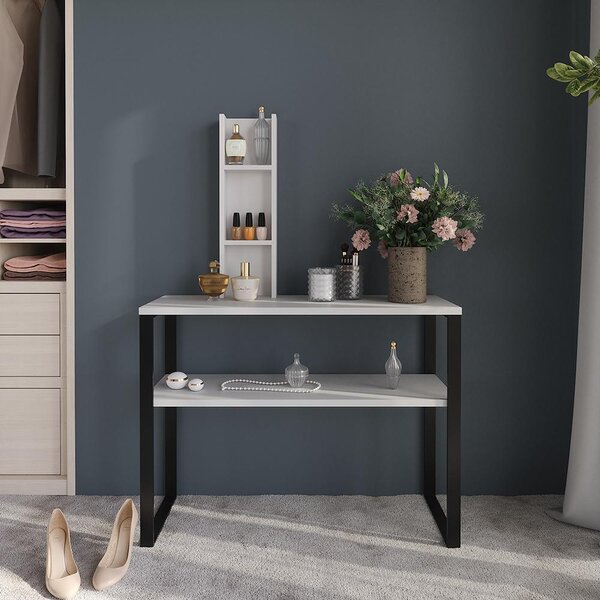 Příborník Vicco Sherry Bílá 20 x 65 cm se 3 úložnými přihrádkami, Model 56568