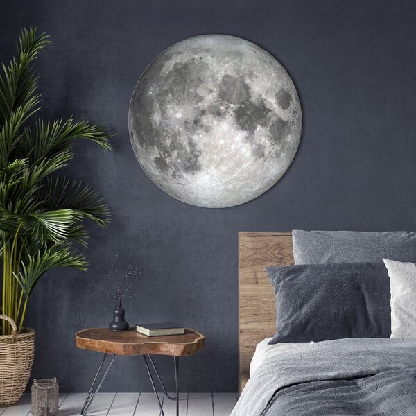 Obraz ø 70 cm The Moon – Malerifabrikken