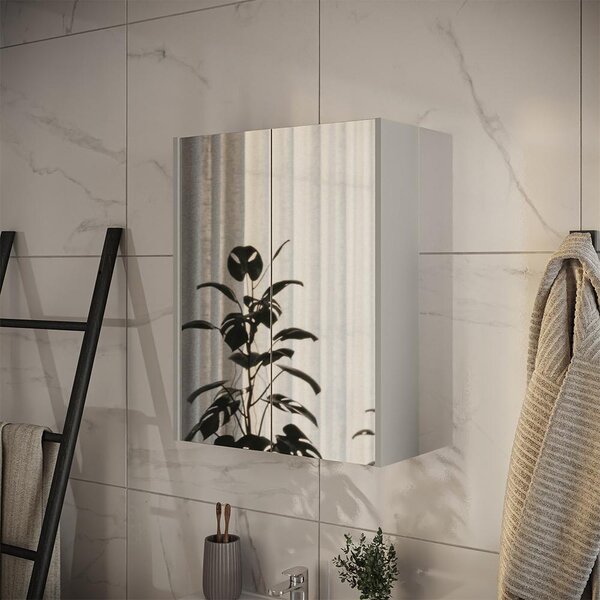 Koupelnová zrcadlová skříňka Vicco Ruford Kašmír 60 x 75.8 cm se 3 uzavřenými přihrádkami, Model 59044