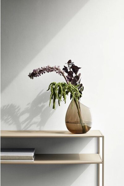Béžový kovový konzolový stolek 35x85 cm Fera – Blomus